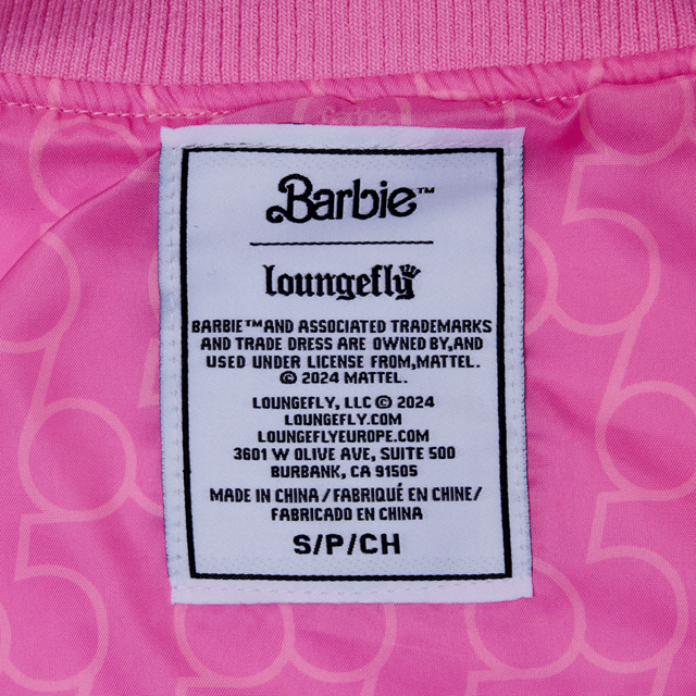 Barbie 65th Anniversary Loungefly Bomber Jacket (Small) - 5