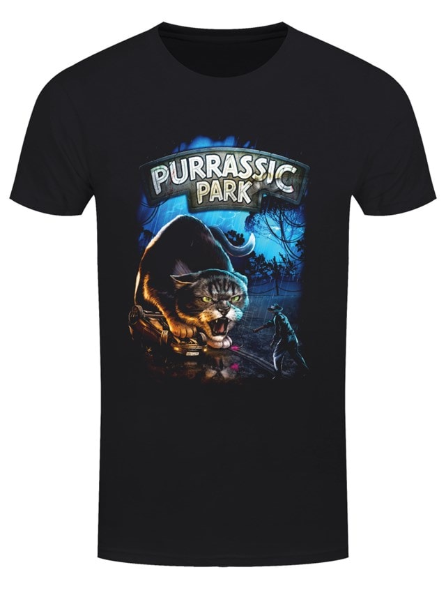 Purrassic Park Horror Cats Tee (Small) - 1