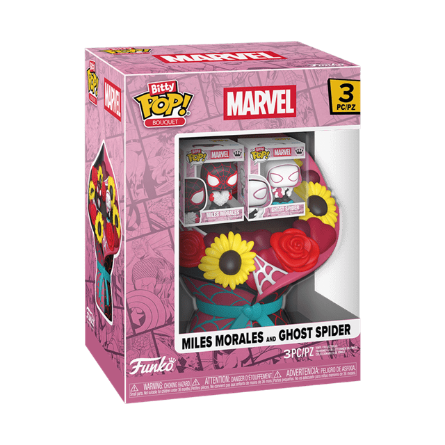Valentine Miles Morales & Ghost Spider Spider-Man Funko Pop Bitty Bouquet - 2