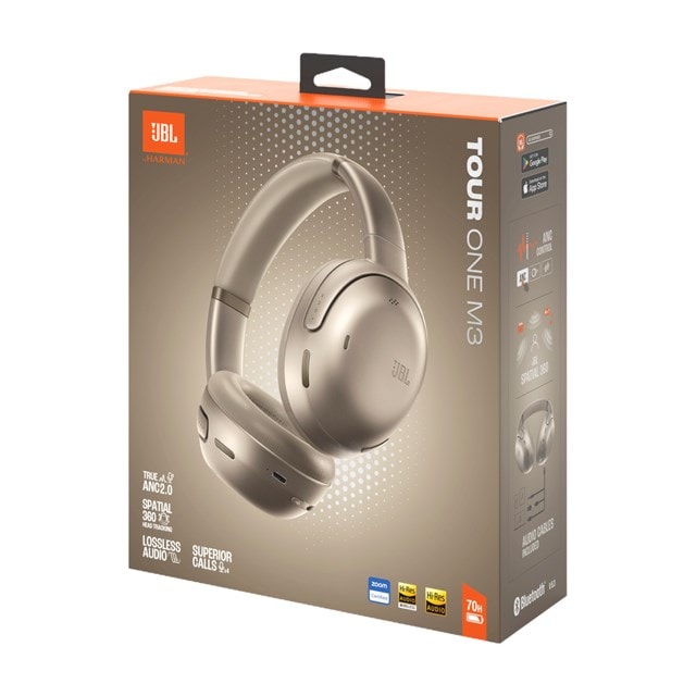JBL Tour One M3 Latte Active Noise Cancelling Bluetooth Headphones - 8