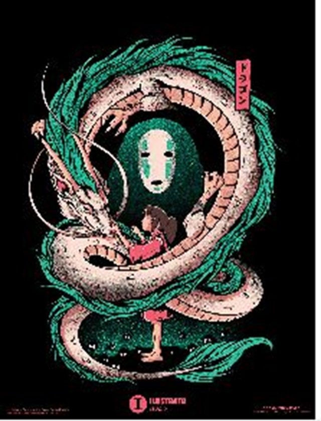 Girl And The Dragon Ilustrata 30x40cm Print - 1