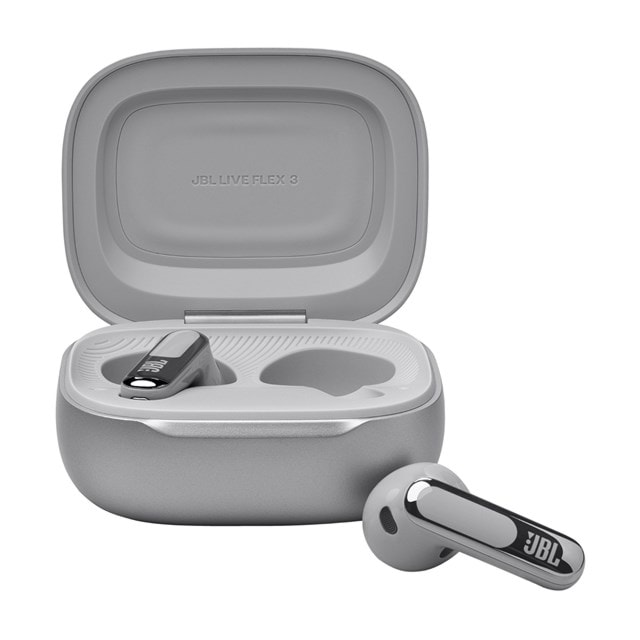 JBL Live Flex 3 Silver Noise Cancelling True Wireless Bluetooth Earphones - 2