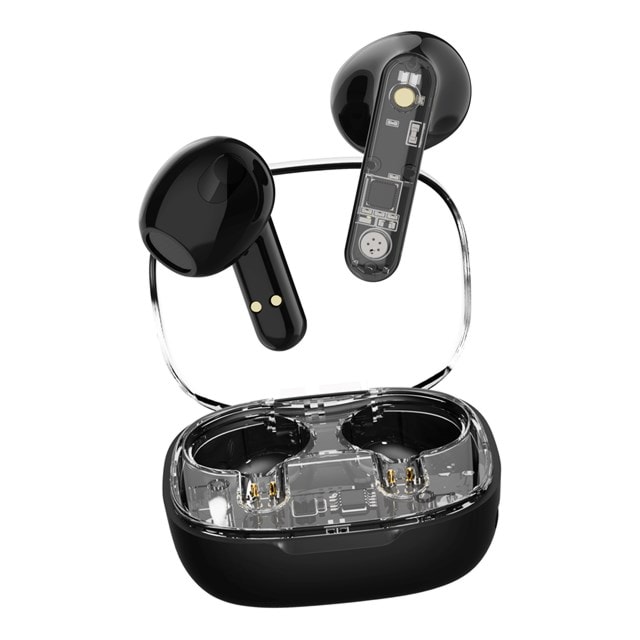 Streetz T150 Transparent Black True Wireless Bluetooth Earphones - 1