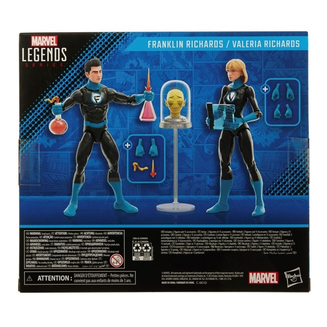 Franklin Richards and Valeria Richards Hasbro Marvel Legends Series Fantastic Four Action Figures - 13