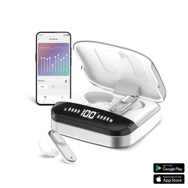 Mixx Audio Streambuds Ultra Hybrids Silver/White True Wireless Bluetooth Earphones - 4
