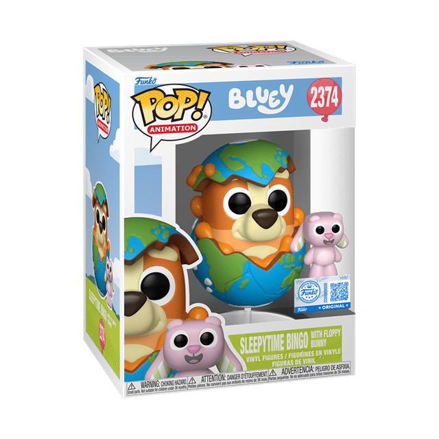 Sleepytime Bingo With Floppy Bunny 2374 Bluey Funko Pop Vinyl & Buddy - 2