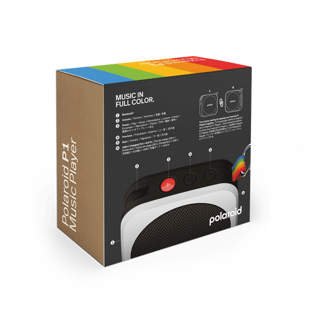 Polaroid Player 1 Black Bluetooth Speaker - 7