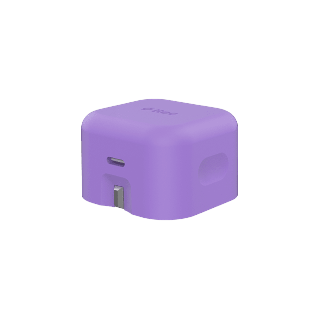 SmartCharger Pro Neon Purple 20W Wall Plug and USB-C Cable Pack - 4
