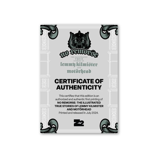 No Remörse: The Illustrated True Stories of Lemmy Kilmister and Motörhead Deluxe Edition Hardback - 4