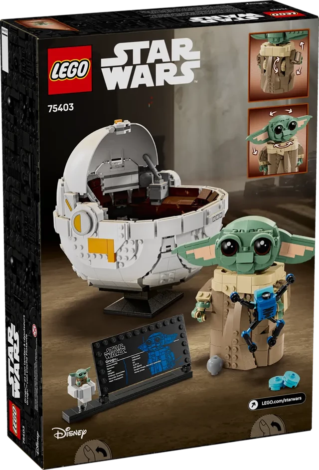 Grogu With Hover Pram Star Wars LEGO - 7