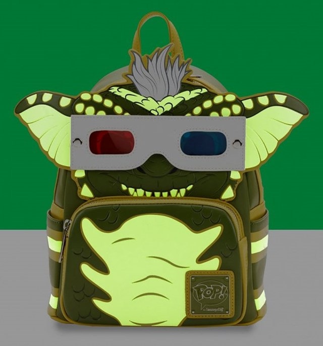 Gremlins Stripe Cosplay Mini Loungefly Backpack With Removeable 3D Glasses - 3
