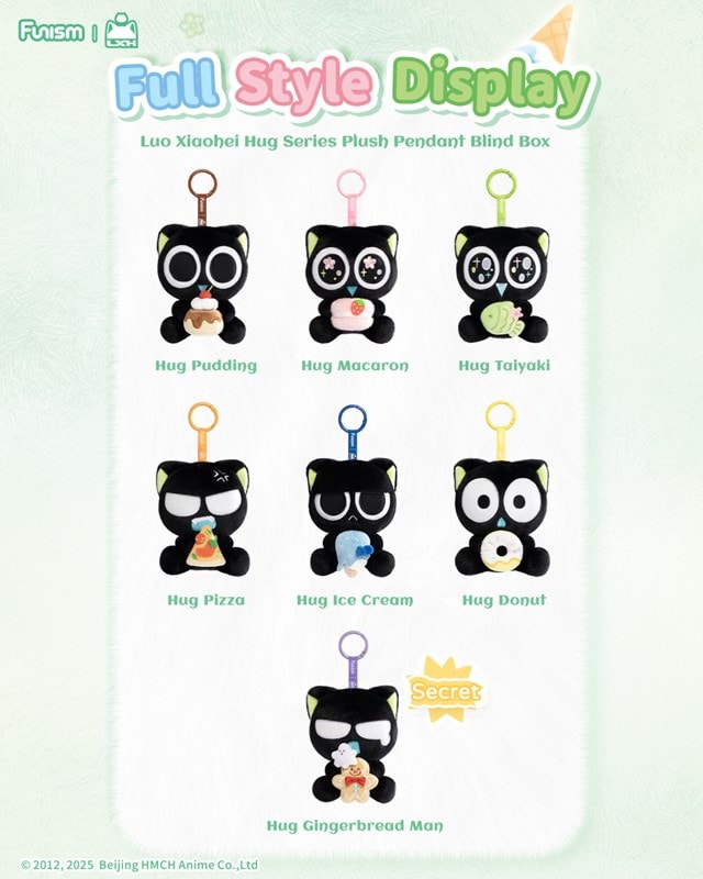 Luo Xiaohei Hug Series Plush Pendant Funism Blind Box - 2