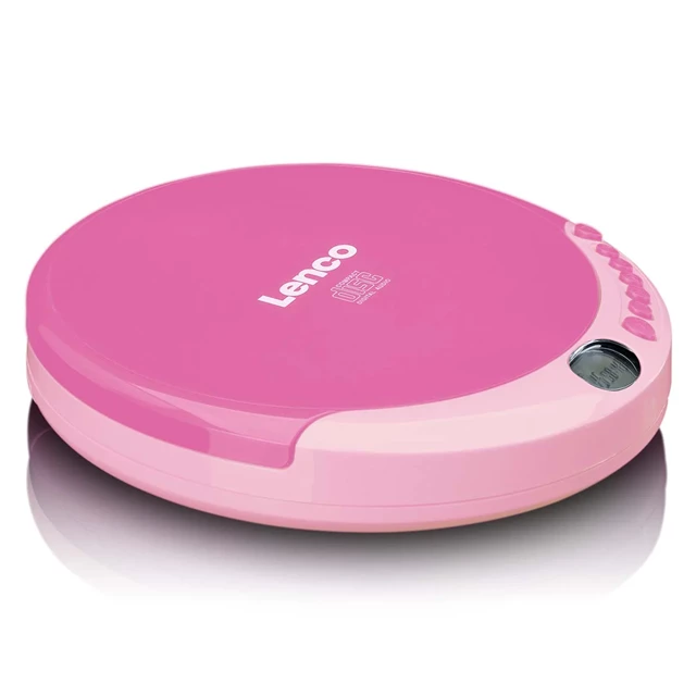 Lenco CD-011 Pink Portable CD Player - 2
