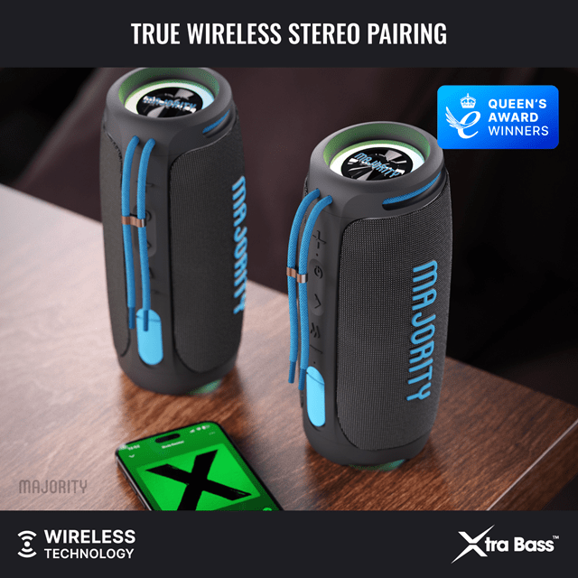 Majority Move M3 Portable Bluetooth Speaker - 12