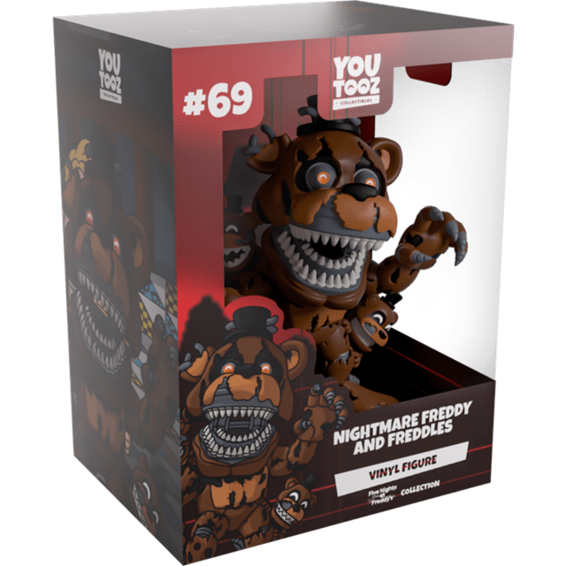 Nightmare Freddy & Freddles Five Nights At Freddy's FNAF hmv Exclusive Youtooz Figurine - 2