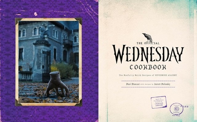 Official Wednesday Cookbook: Woefully Weird Recipes Of Nevermore Academy Hardback by Mari Mancusi - 2