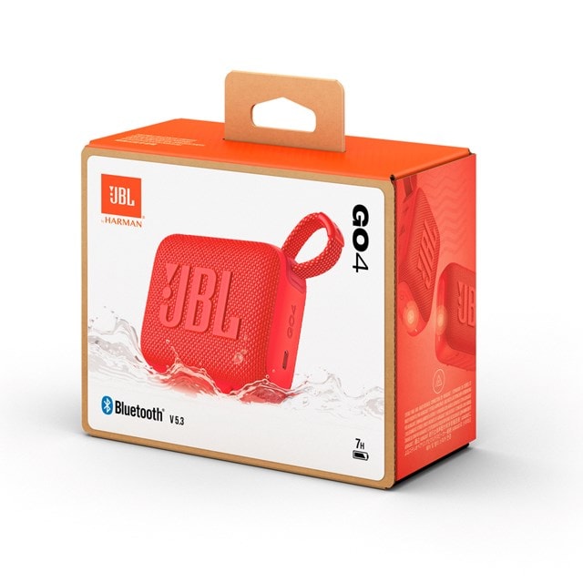 JBL Go 4 Red Bluetooth Speaker - 8