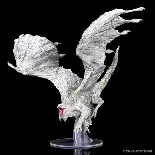 Adult White Dragon Dungeons & Dragons Icons Of The Realms Premium Figurine - 2
