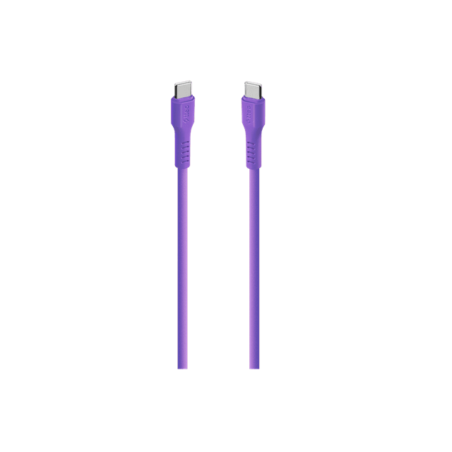 Ttec Neon Purple Usb-C To Usb-C 60W Cable 1.2M - 2