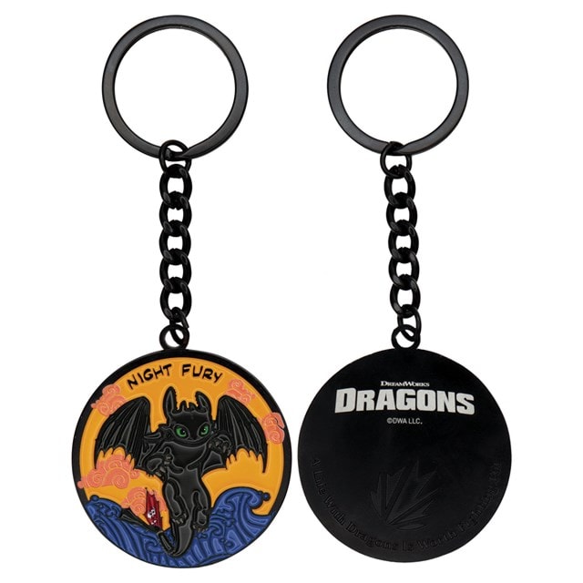 Night Fury How To Train Your Dragon Keyring - 2