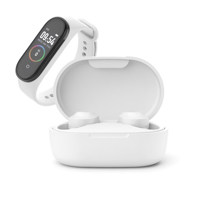 Ledwood Sport White Smartwatch & True Wireless Bluetooth Earphones - 6