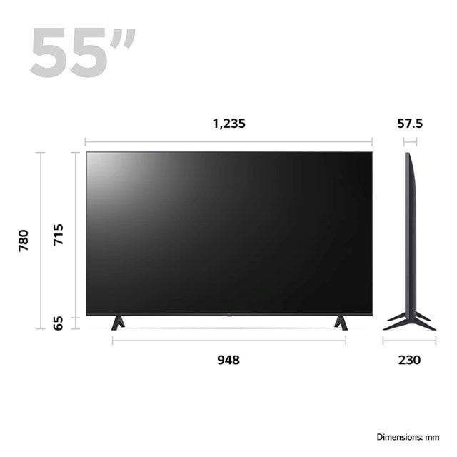 LG UR78 55 inch 4K Smart UHD TV - 5