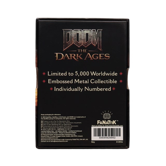 DOOM The Dark Ages Metal Replica Secret Key - 5