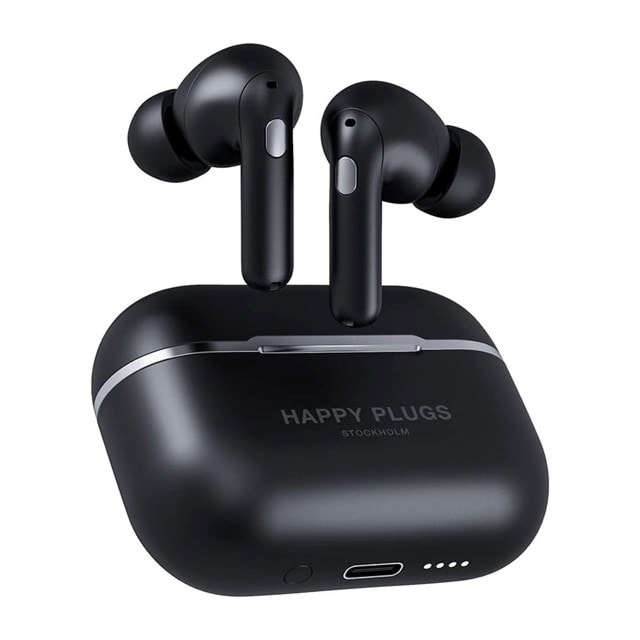 Happy Plugs Air 1 Zen Black True Wireless Bluetooth Earphones - 1