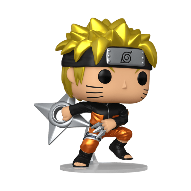 Naruto Uzumaki With Kunai & Shuriken With Chance Of Chase 1843 Naruto Funko Pop Vinyl - 3