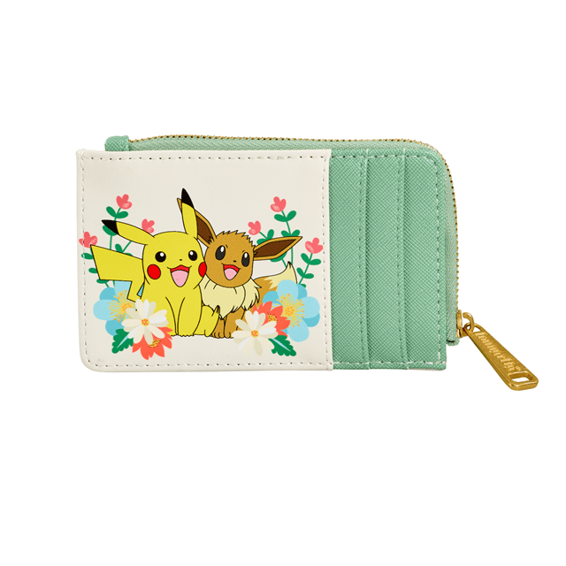 Pikachu & Eevee Floral Pokemon Loungefly Wallet - 3