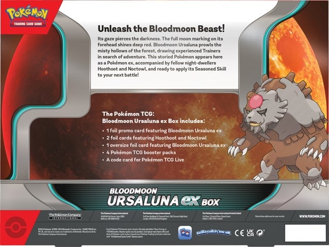 Bloodmoon Ursaluna ex Box Pokemon Trading Cards - 4