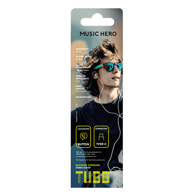 Music Hero Tubb White Usb-C Earphones - 3