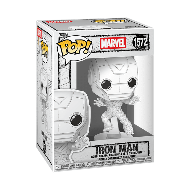 Iron Man 1572 Marvel Sketched Funko Pop Vinyl - 2