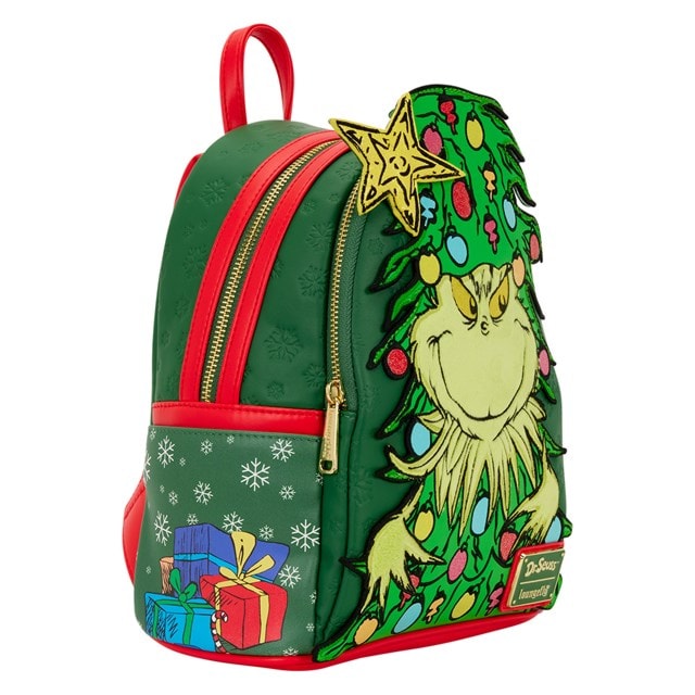 Dr Seuss Grinch Holiday Loungefly Mini Backpack - 5