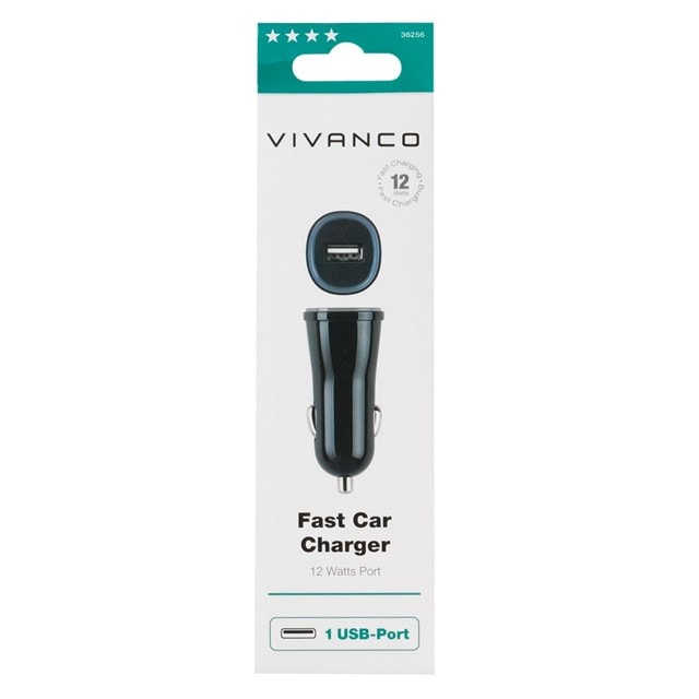 Vivanco Bullet USB In-Car Charger - 3