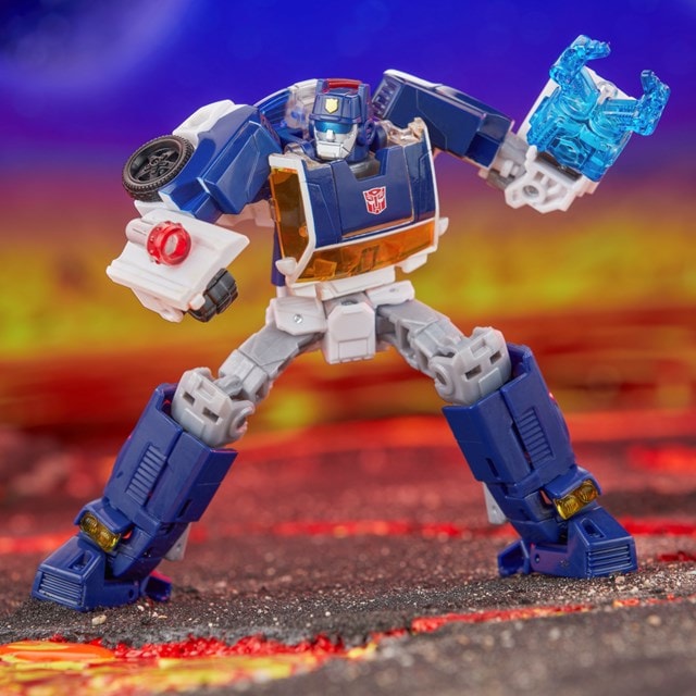 Transformers Legacy United Deluxe Class Rescue Bots Universe Autobot Chase Converting Action Figure - 6