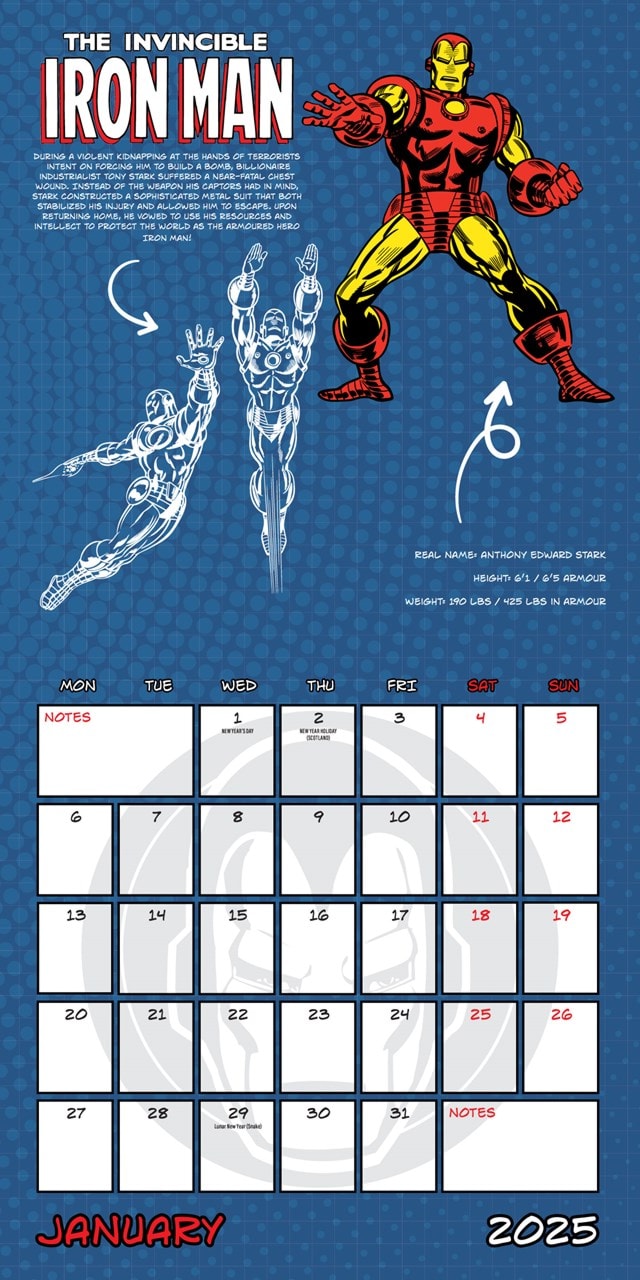 Marvel Comics 2025 Square Calendar - 3