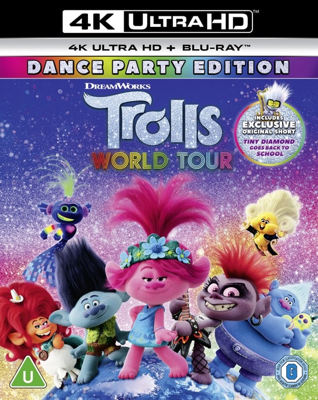 Trolls World Tour 4K Ultra HD Bluray Free shipping over £20 HMV