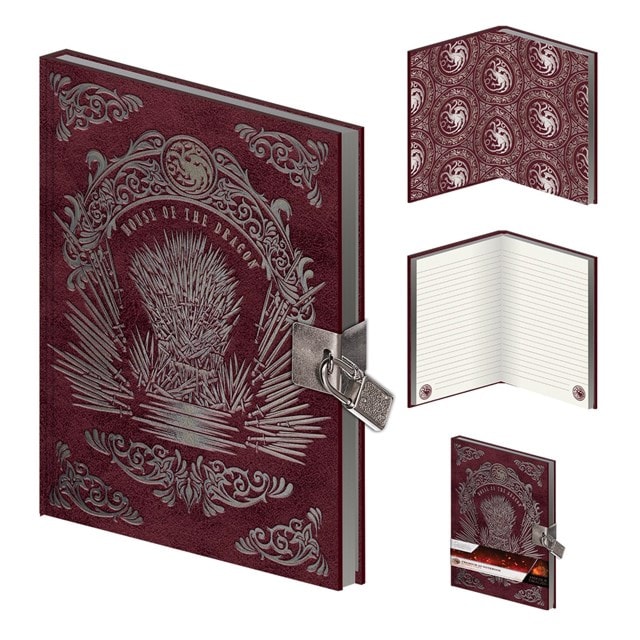 Iron Throne House Of The Dragon A5 Lockable Notebook - 1