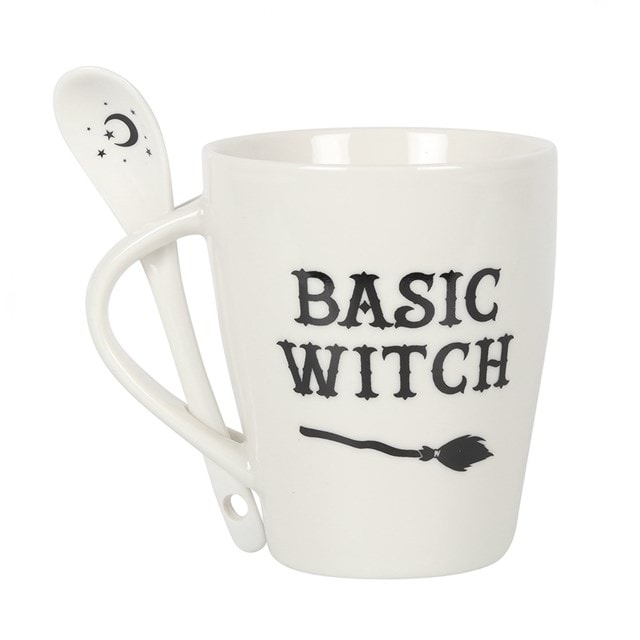 Basic Witch Ceramic Mug And Spoon Set - 1