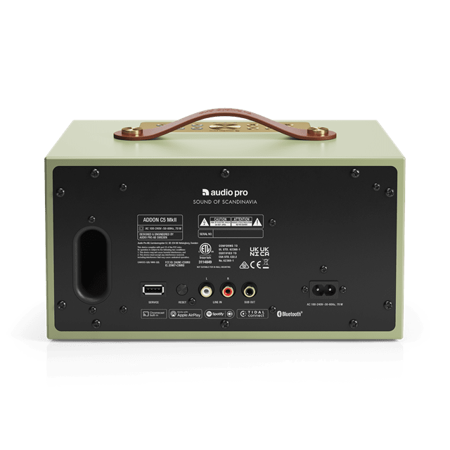 Audio Pro C5 MkII Sage Green Bluetooth Speaker - 3