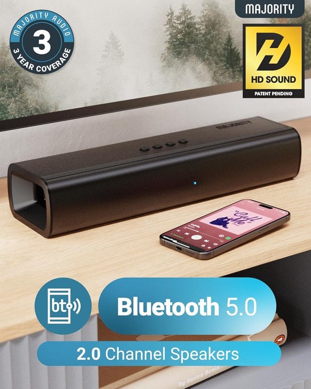 Majority Naga 40 Black Bluetooth Soundbar - 4