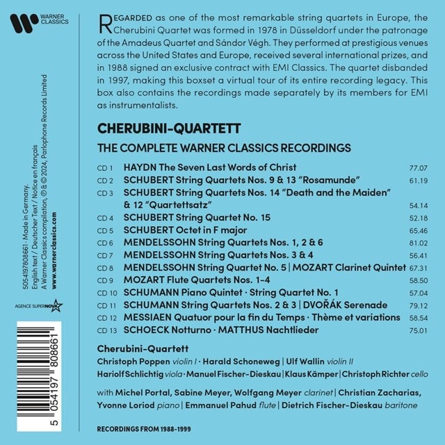 Cherubini Quartet: The Complete Warner Classics Recordings - 1