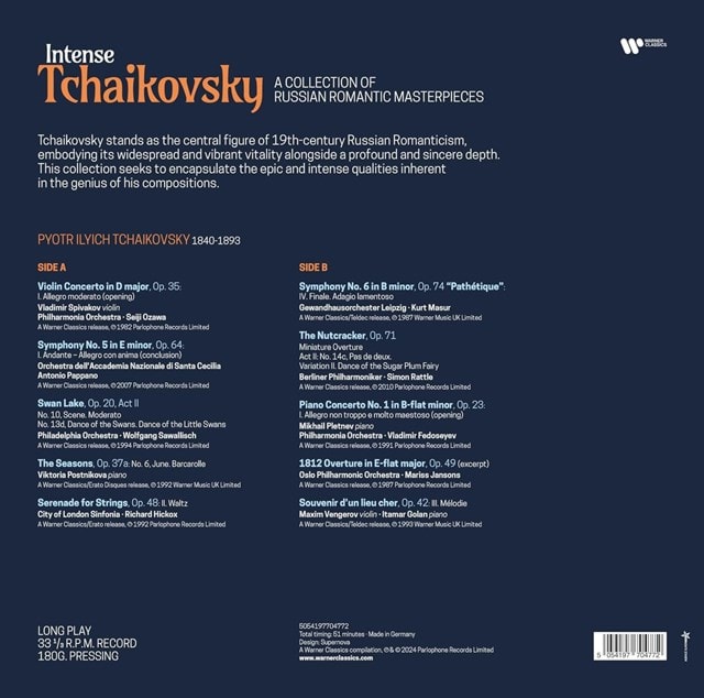 Intense Tchaikovsky: A Collection of Russian Romantic Masterpieces - 1