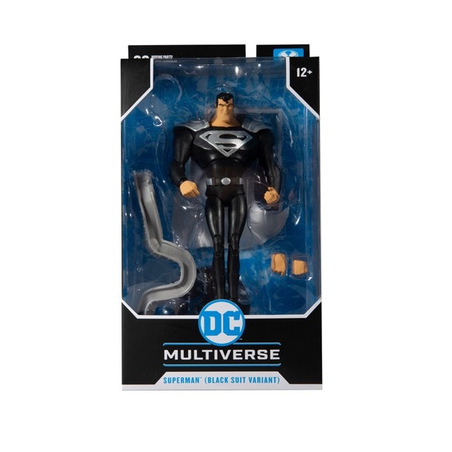 Animated Superman Black Suit DC Multiverse Action Figure - 8