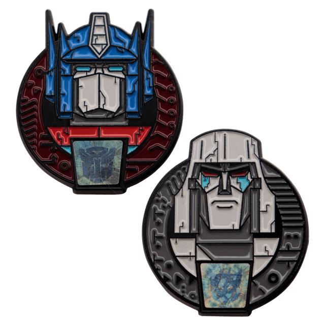 Twin Transformers 40th Anniversary Set Of Pin Badges - 1