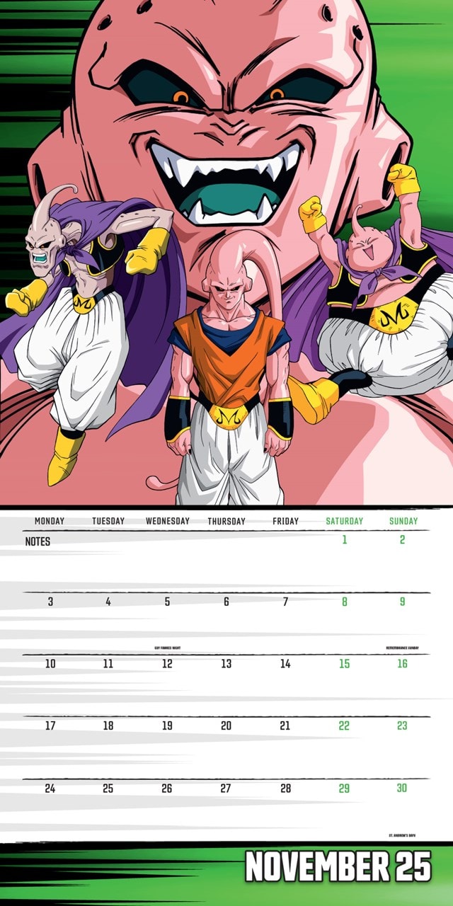 Dragon Ball Z 2025 Square Calendar - 4