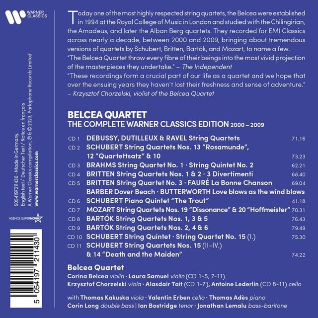 Belcea Quartet: The Complete Warner Classics Edition 2000-2009 - 1