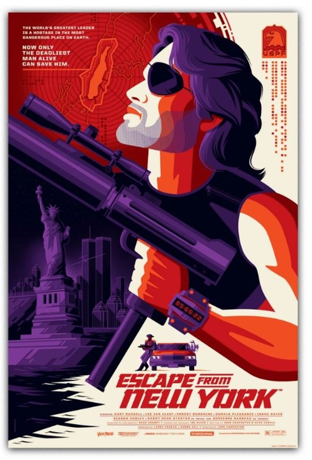 Escape From New York By Tom Whalen 24x36 Limited Edition Print - 1