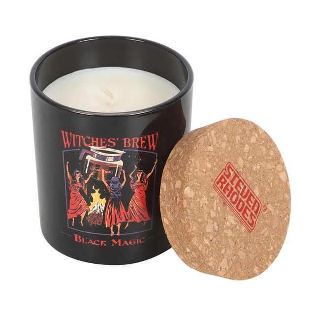 Witches' Brew Steven Rhodes Oat Milk Latte Scented Glass Candle - 3